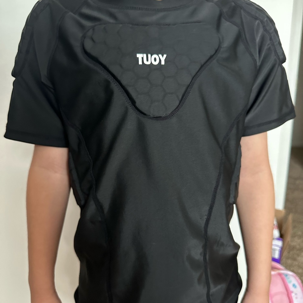 TUOY Black Padded Sports Shirt
